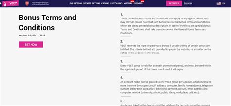 Bonus Terms and Conditions .